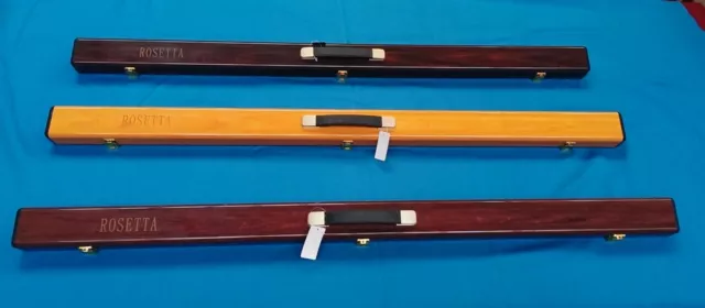 Rosetta Supérieur 122cm Bois Effet 3/4 ABS Snooker Billard Table de Queue Étui