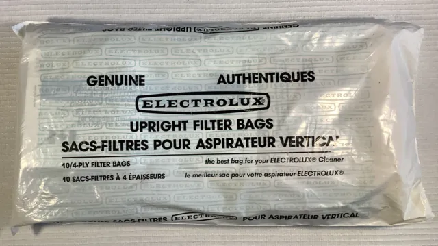 10 Vintage Genuine Electrolux Vacuum Bags Style U Upright Filter Bags 4 Ply