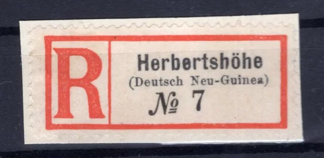 Dng Einschreibe-Zettel Herbertshöhe (AA2678