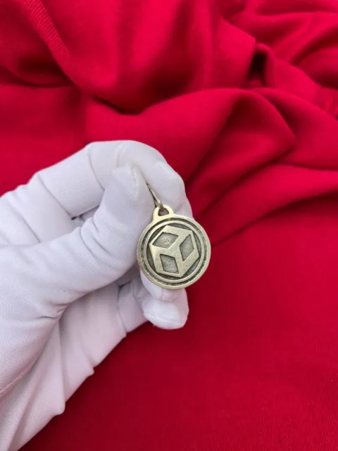 Antahkarana symbol necklace Pendant Silver Vintage Reiki Sacred Geometry Healing