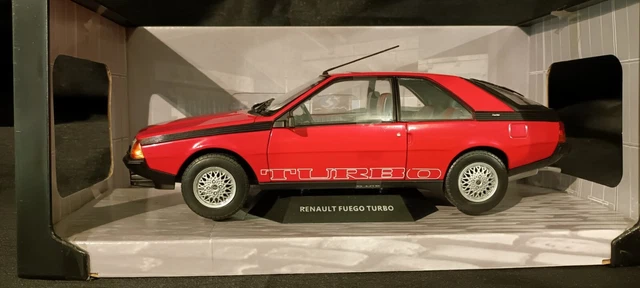 Voiture Miniature Norev Renault Fuego En Métal Rouge - En Boîte - Occasion