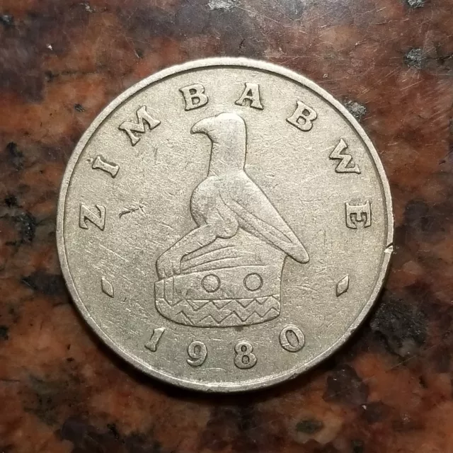 1980 Zimbabwe 1 Dollar Coin - #B2661