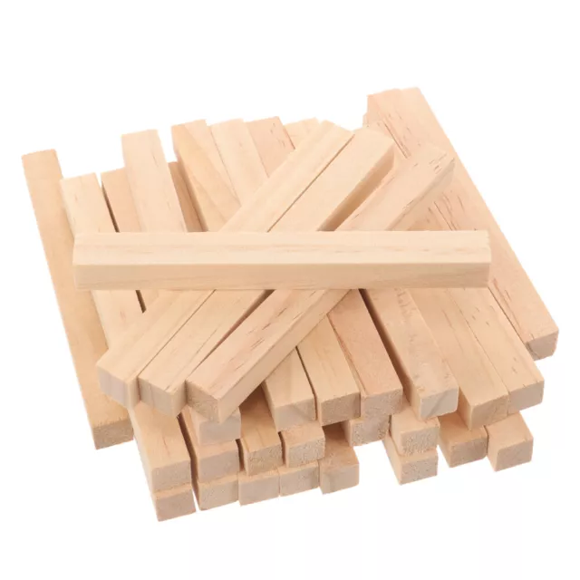 30pcs Holzdübelstangen Holzhandwerk Dübelstangen DIY Basteldekoration Supplies