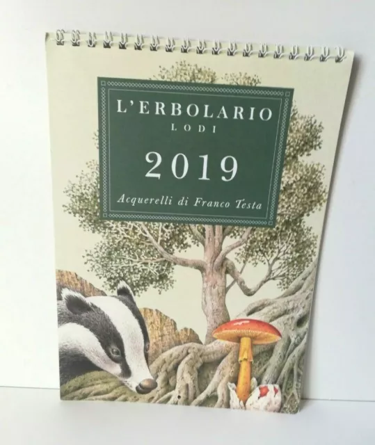 L'erbolario Lodi Calendario 2019 Nuovo Acquerelli Di Franco Testa