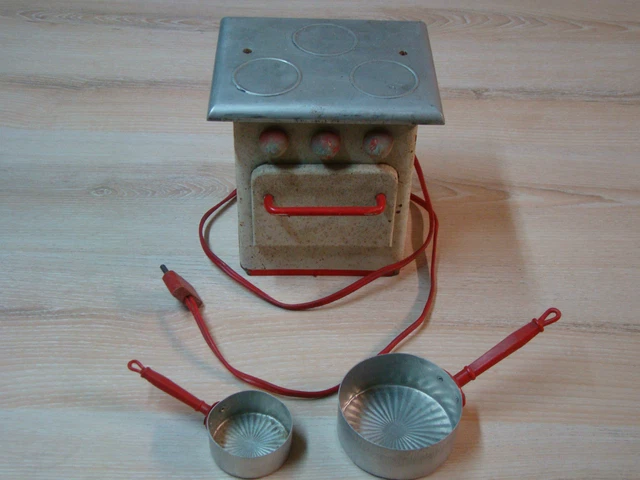 Cuisinière électrique Jouet Ancienne CS Jouet, Fonctionne, Vintage Années 1930