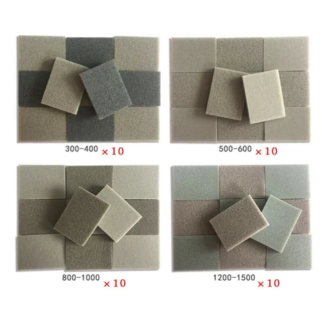 Set di blocchi levigatura schiuma professionale con cuscinetti in spugna carta v