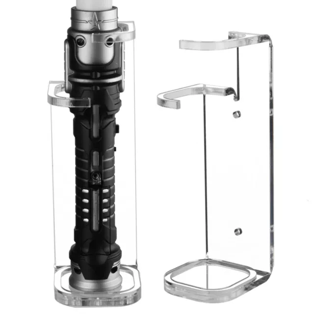 Acrylic Lightsaber Stand Wall Mount Sword Weapon Display Holder Star Wars- Clear