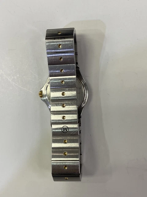 Movado Museum Ladies Two Tone Stainless Steel, Black Dial Quartz Watch 86 A1 836 3