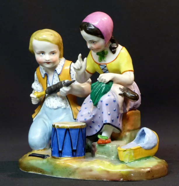 D 19èm porcelaine Royal Copenhague groupe enfants et jouets 1090g17cm Denmark 2