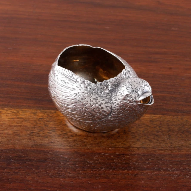 Figural Milan Maker #1012 Italian 800 Silver Cream / Milk Pitcher Chick Form