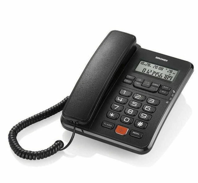 Telefono Fisso Telmar Facile Tasti e Numeri Grandi Vivavoce 3 Chiamate