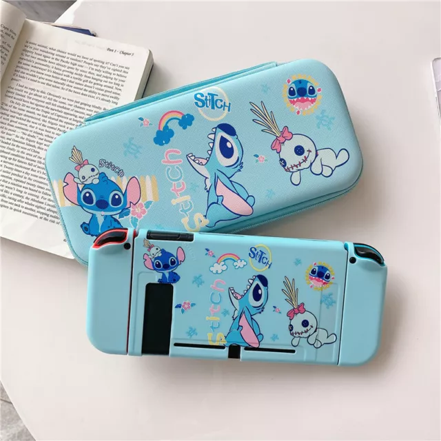 Cute Cartoon Stitch Travel Bag Carrying Case Cover for Nintendo Switch Bag Pouch