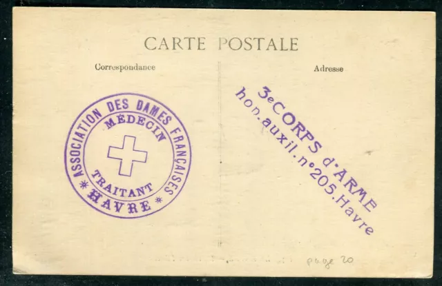 Cachet du Médecin Traitant de l'Association des Dames de France + Hôpital Auxili