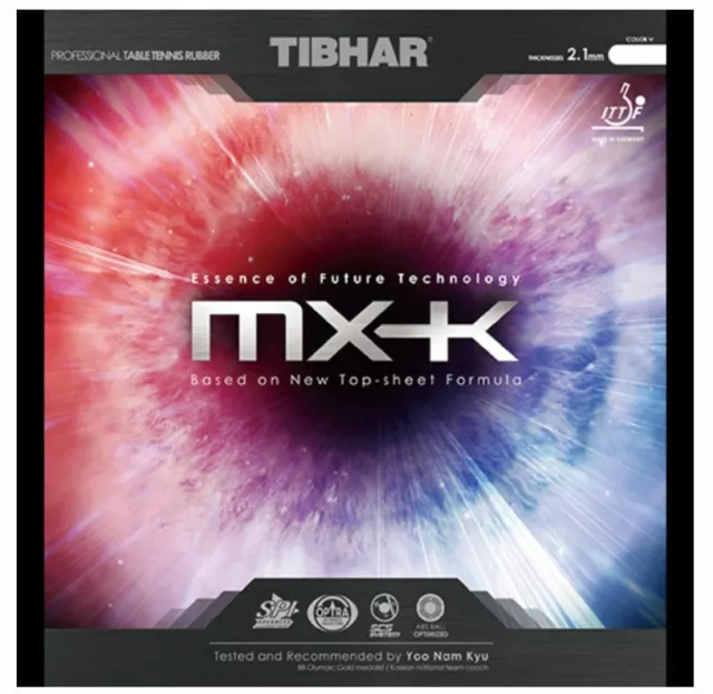 Tibhar Evolution MX-K,MX-K(H) Table Tennis Ping Pong Rubber Sponge ( 2 types)