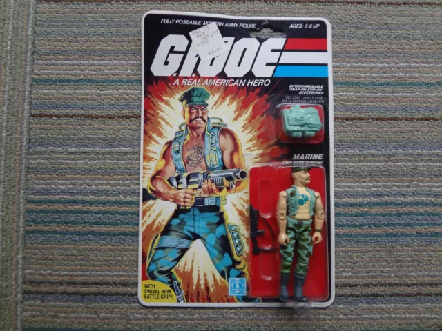 Vintage 1985 Hasbro G.I. Joe Gung-Ho 34-Back Carded Action Figure