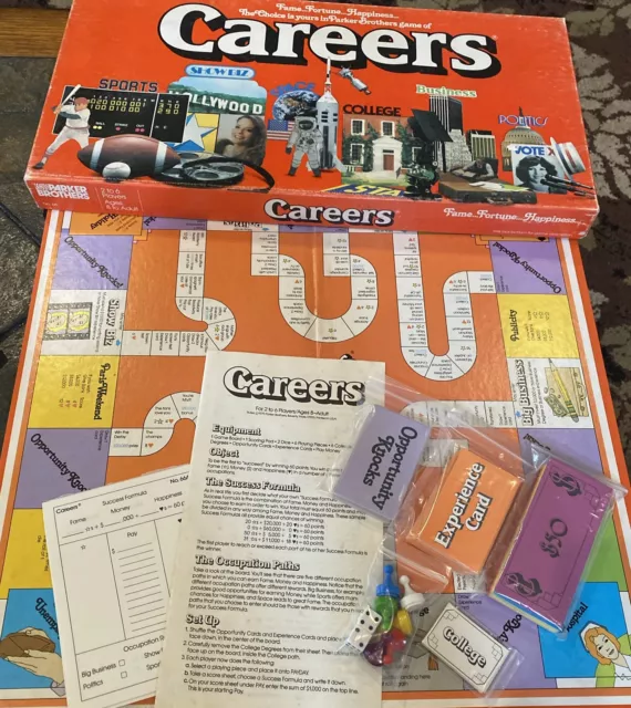 Vintage 1979 Parker Brothers Game of Careers Board Game 2-6 Players Complete VGC
