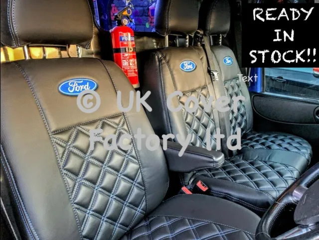 Ready In Stock !! Van Seat Covers Ford Transit Connect 2014 +  Blue Bentley