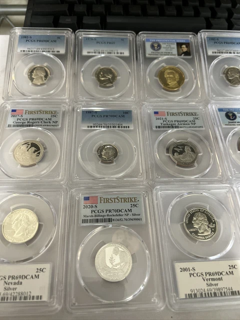 Pcgs Pr69dcam , Pr70dcam , 1c , 5c , 10c , 25c Mystery!
