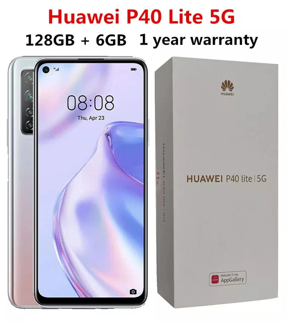 HUAWEI P40 Lite 5G Smartphone Bundle – 6,5 Zoll, 128 GB, 6 GB RAM, Midnight Black | Ohne Google Play, Mit AppGallery