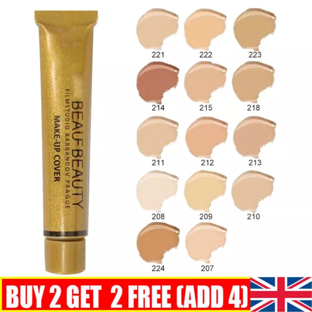 Tattoo Cover Up Makeup Skin Scar Birthmark Waterproof Concealer Primer Cream✅