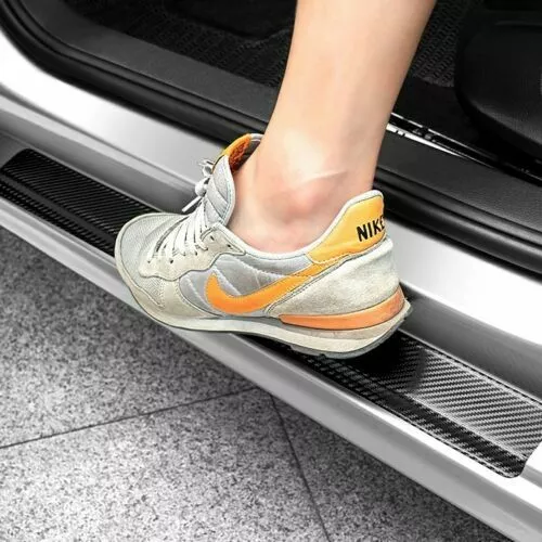Car Accessories Carbon Fiber Stickers DIY Door Sill Protector Edge Guard Strip Car Accessories Carbon Fiber Stickers DIY Door Sill Protector Edge Guard Strip