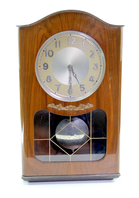 Antico Orologio a Pendolo da Tavolo Legno Made in France 55 cm