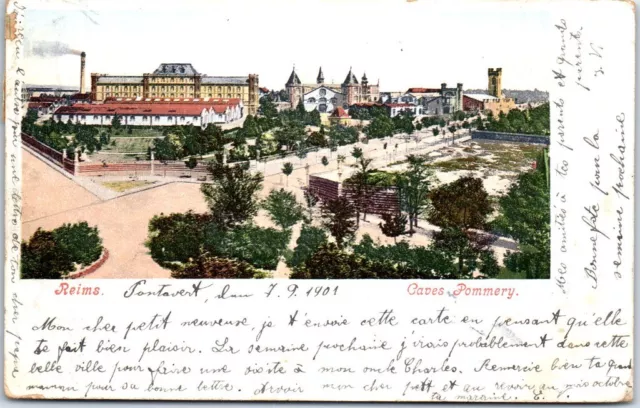 51 REIMS - les caves Pommery, vue d'ensemble