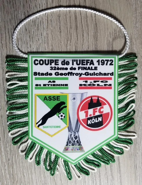 Fanion Coupe UEFA 1980 ASSE Saint-Etienne Vs Borussia Mönchengladbach - Collection