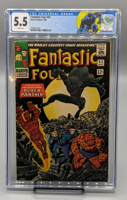 Fantastic Four 52 First Appearance of Black Panther Graded CGC 5.5