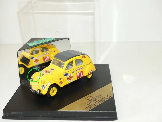 Miniature Citroën 2cv Rallye Monte-Carlo 1954 échelle 1:43 - Marque Vitesse, Occasion