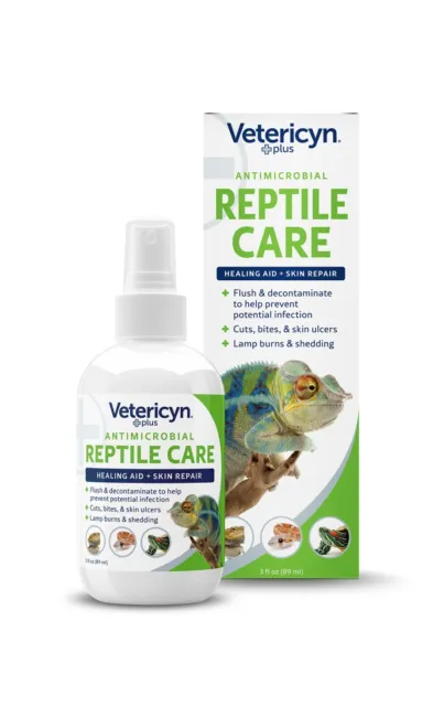 Vetericyn Plus Antimicrobial Reptile Wound and Skin Care, 3 fl oz