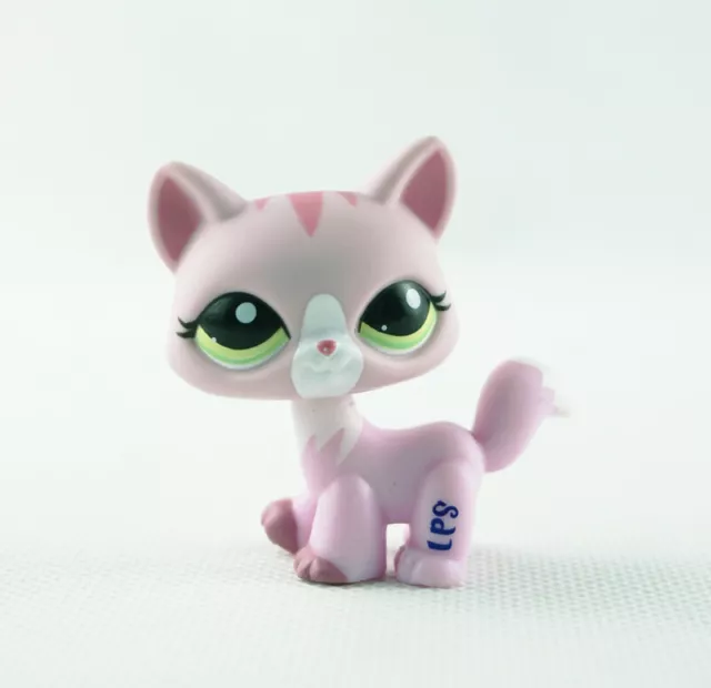 LITTLEST PET SHOP LPS 1788 Short Hair Edition Kids Toys Green Eyes Pink Cat 9.49 PicClick UK