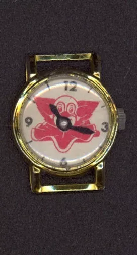 Bozo Clown Toy Watch Face Gumball Charm Prize for Kids 1960's Vintage Set of 12