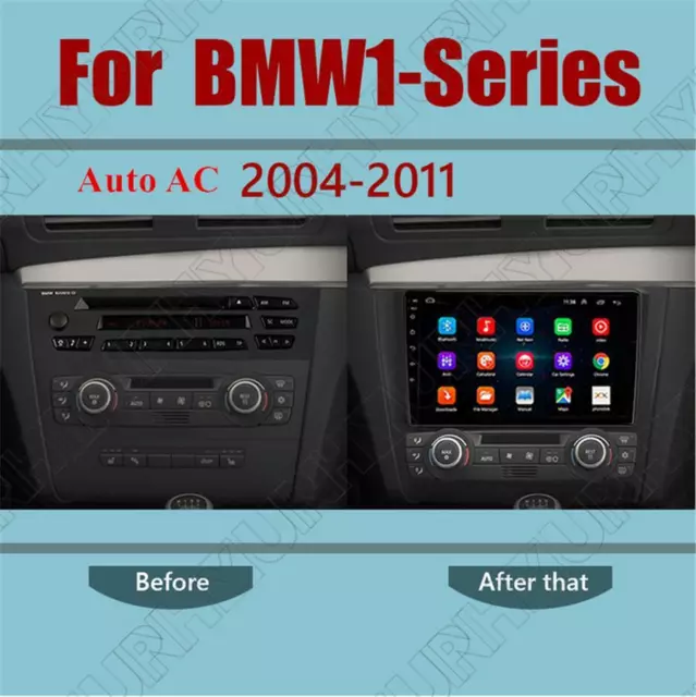 9" Android 11 Car Setreo Radio GPS Player For 04-11 BMW E88 E82 E81 E87 Auto AC 2