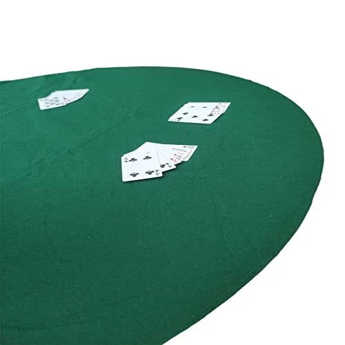 Game Table Cover Fitted Table Cloth Elastic Round Felt Poker Table Cover Prot...