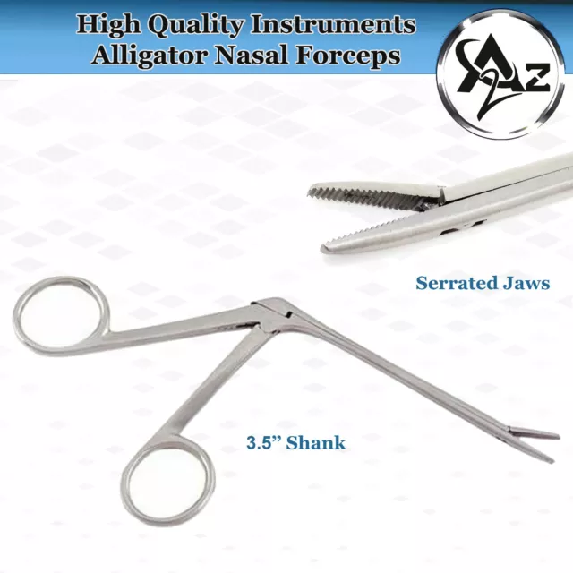 OR Grade Hartman Alligator Micro Ear Forceps 3.5" Serrated Surgical Instruments
