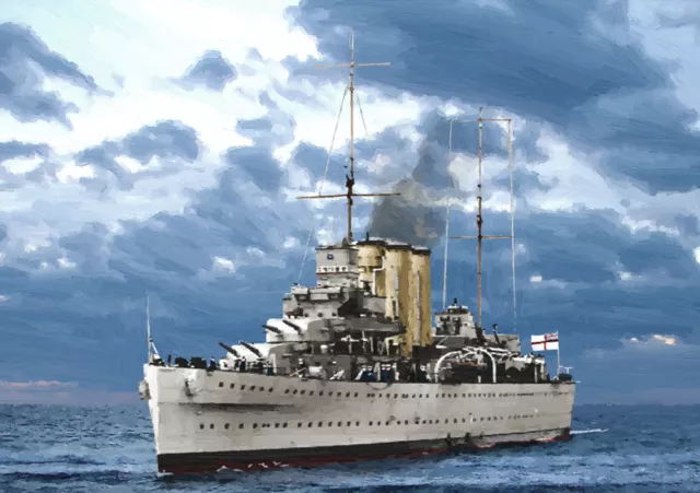 Hms Suffolk - Limited Edition Art (25)