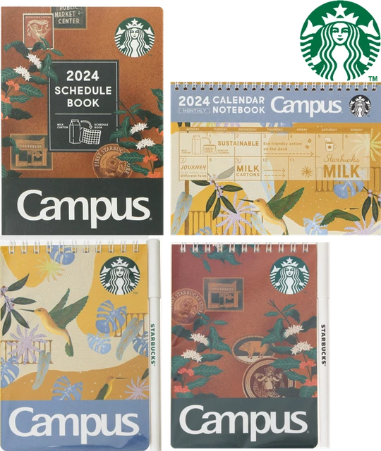 STARBUCKS 2025 CAMPUS KOKUYO Schedule Book / Canlendar / Memo Pad Japan