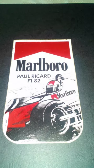 Autocollant Sticker Aufkleber Marlboro Formula Paul Ricard 82'