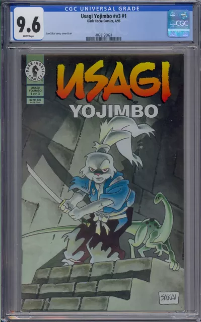 Usagi Yojimbo V3 #1 Cgc 9.6 White Pages 0024