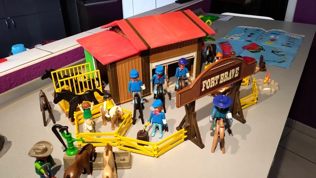 Stickers Décor Western Pour Fort Playmobil | Autocollants Maison Cowboys - Neuf Sous Blister