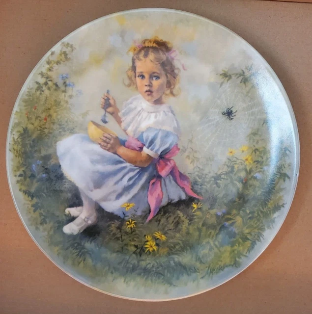 Reco Little Miss Muffet  by John McClelland Plate #3 in Mother Goose Series