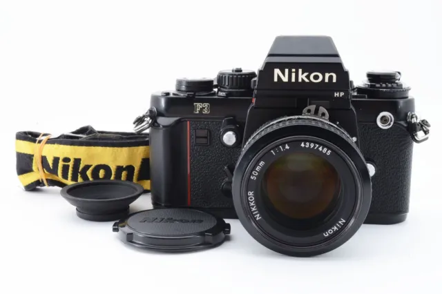 [Near MINT w/Strap] Nikon F3 HP 35mm SLR Film Camera Ai 50mm f1.4 Lens JAPAN