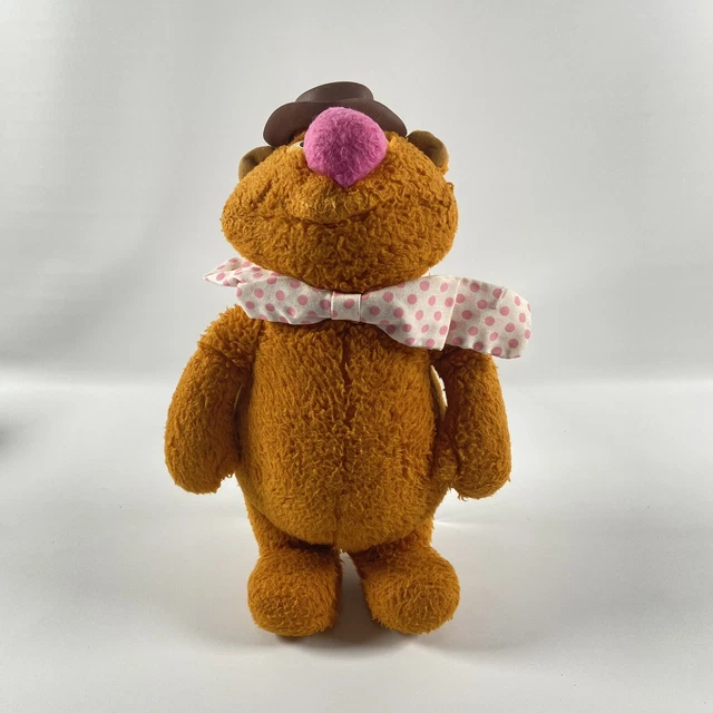 Vintage Muppets Fozzie Bear Plush 14" Fisher Price 70s Toy Doll Jim Henson 1976
