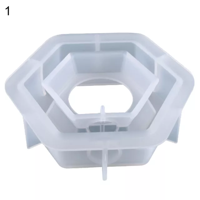 Hexagon Mould Diy No Odor Water Cultivation Plant Pot Mold 5 Styles 3