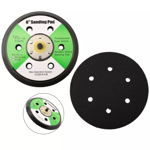 High Speed Polishing 6in 150mm 6holes Sander Backing Pad with Strong Grip 2