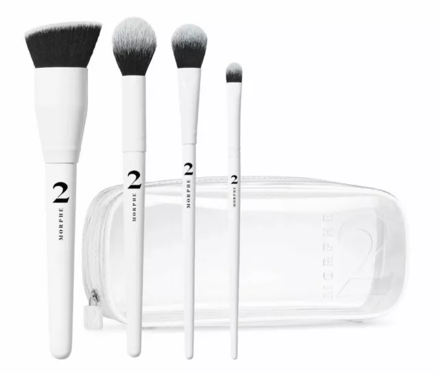 Morphe 2 ~ The Sweep Life 4 Pc. Brush Collection W/ Bag ~ Bnib