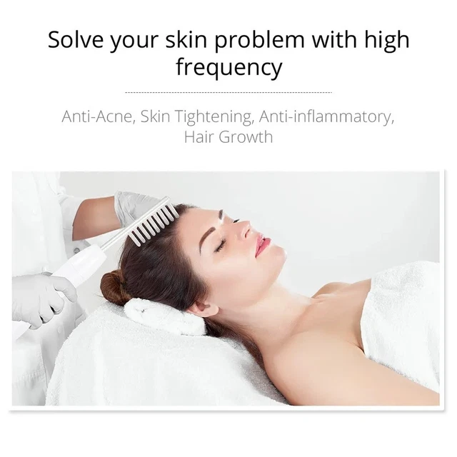 Portable Skin Care Acne Purple Ray Facial With 4 Wand Electronicy Homeuse