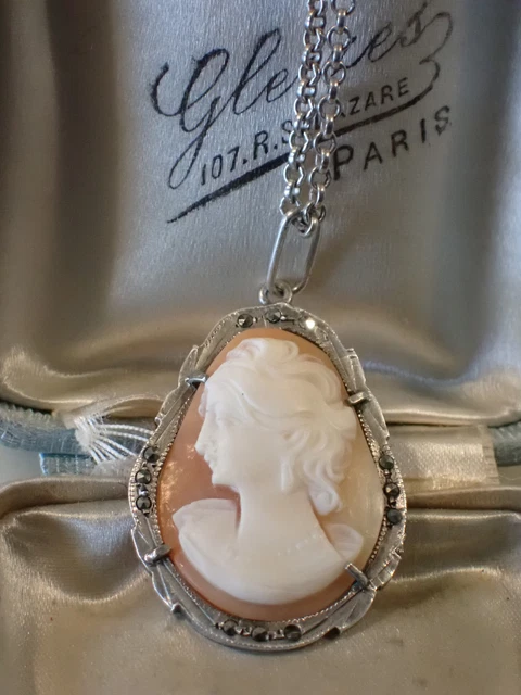 Broche Ancien Or Jaune avec Camée