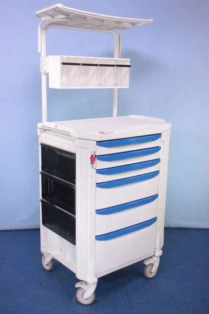 Metro Flexline C05-990B Medical Supply Cart Medical Crash Cart with Passcode